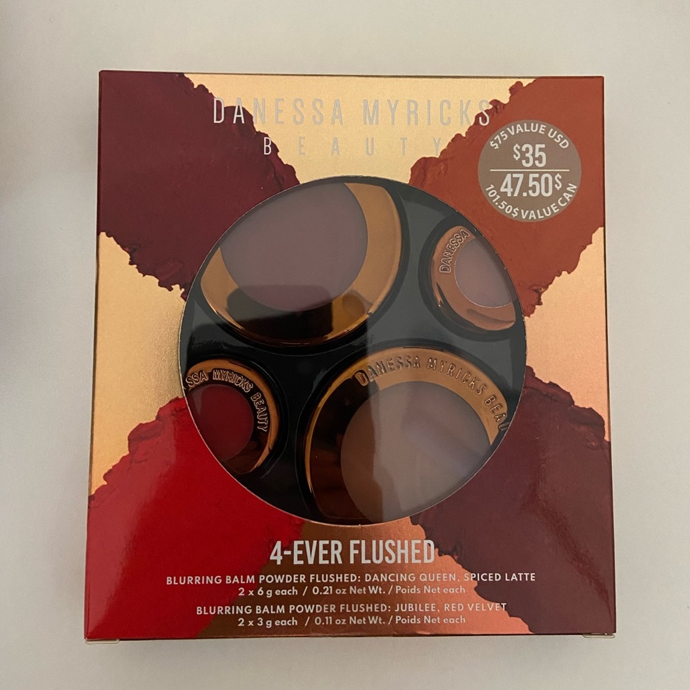 NIB/NWT Danessa Myricks 4-ever flushed blurring balm powder flushed — blush set